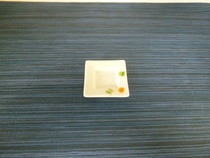伊万里焼 角豆皿 ワイヤープランツ