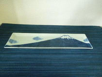 伊万里焼 長角皿 富士山