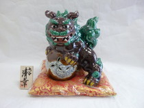 九谷焼 立獅子・交趾