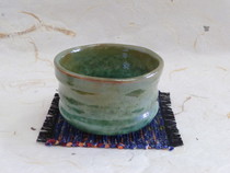 美濃焼 青釉抹茶碗