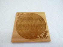 雑貨 杉コースター 桜・紅葉・ふくろう